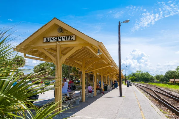 Plataforma de trem Kissimme florida — Fotografia de Stock
