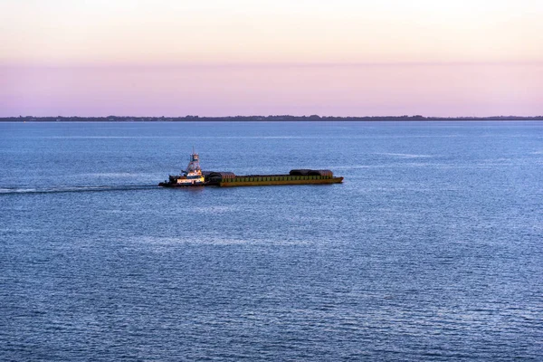 Tugboat and Barge