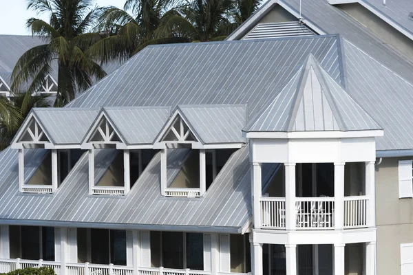 Steel Roofing and Gable — Stock Photo, Image