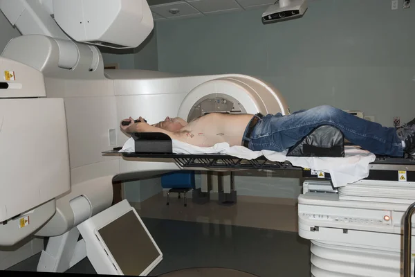 Cancro alle radiazioni Paziente mirato per il trattamento — Foto Stock