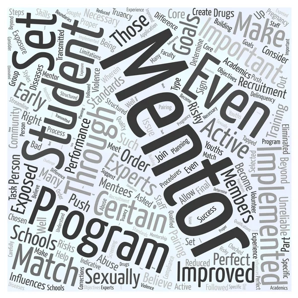 mentoring in schools word cloud concept