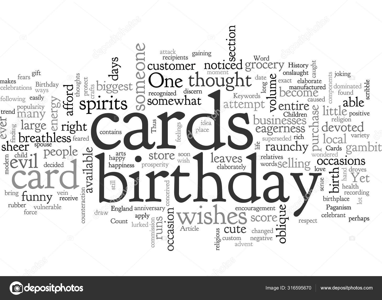 Birthday Cards Brief History — Stock Vector © aihumnoi #316595670