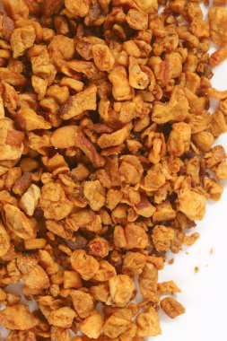 Fried parçalarını domuzderisi ve yağ