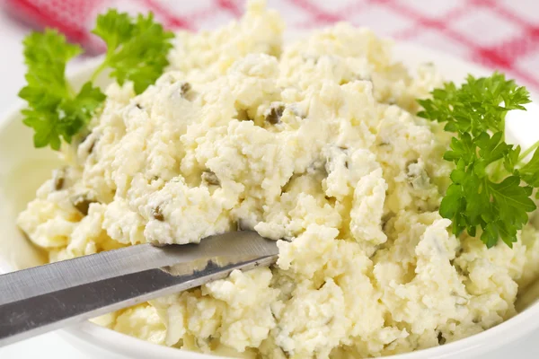 Curd cheese spread — Stock Photo, Image