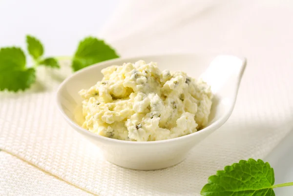 Homemade cottage cheese spread — Stock Photo, Image