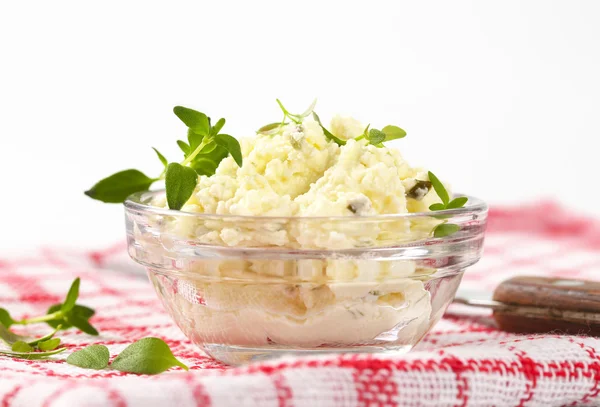 Homemade cottage cheese spread — Stock Photo, Image