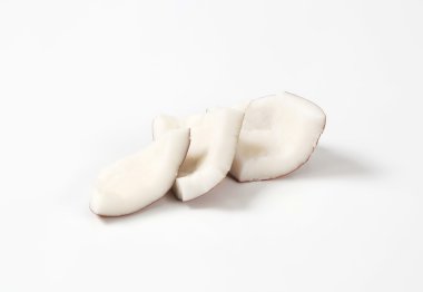 taze hindistan cevizi parçaları