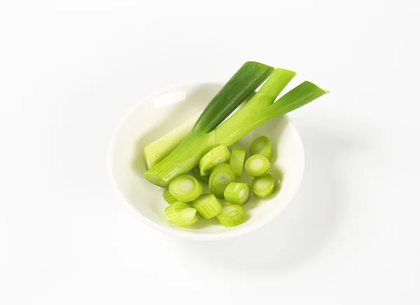 Cipolla verde tritata — Foto Stock