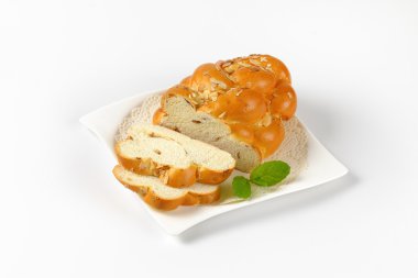 Noel tatlı örgülü ekmek