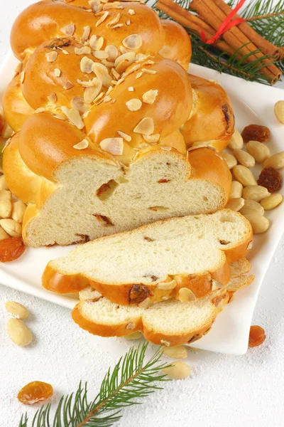 Plátky chleba sladký lemováním — Stock fotografie