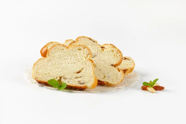 Slices of Czech Christmas bread — Stock Photo, Image