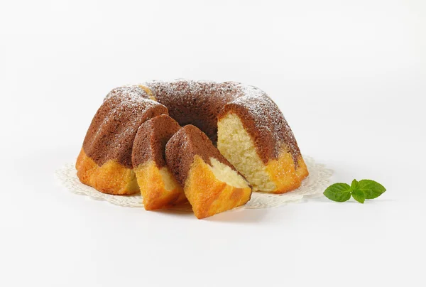 Marmor bundt cake — Stockfoto