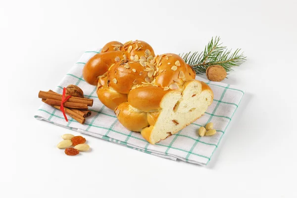 Pane intrecciato di Natale ceco — Foto Stock