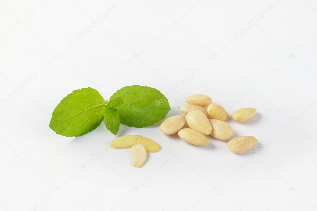 whole blanched almonds