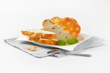 Noel tatlı örgülü ekmek