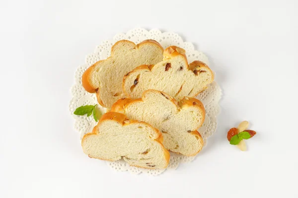 捷克圣诞节的切片面包 — 图库照片