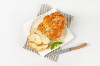 Noel tatlı örgülü ekmek