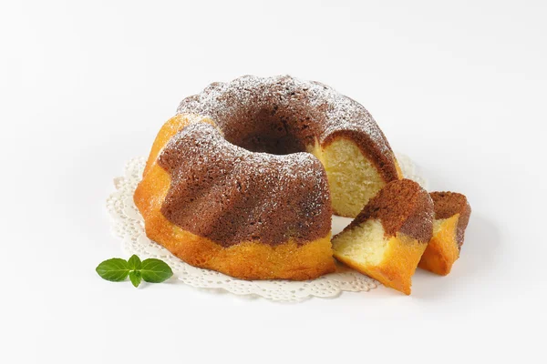 Marmeren bundt cake — Stockfoto