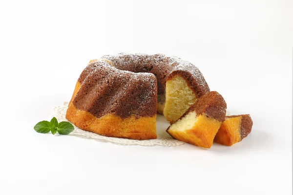 Marble bundt cake — Stock Photo, Image