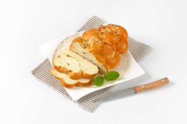 Noel tatlı örgülü ekmek