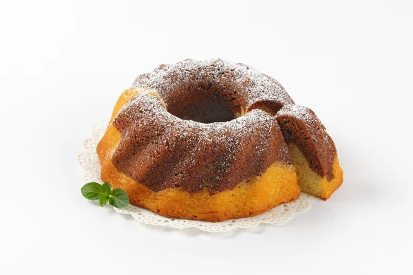 Marmeren bundt cake — Stockfoto