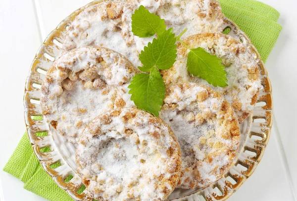 Apfelkrümelplätzchen — Stockfoto