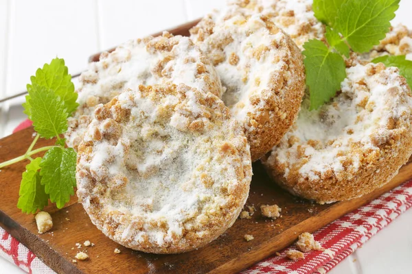 Apfelkrümelplätzchen — Stockfoto