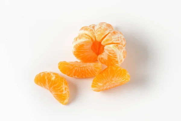 Peeled ripe tangerine — Stock Photo, Image