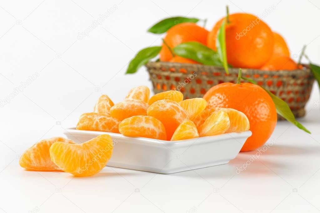 bowl of tangerine segments