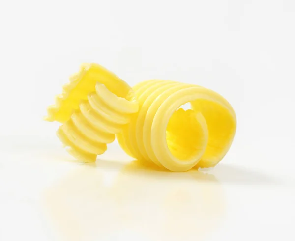 Two butter curls — Stock Photo, Image