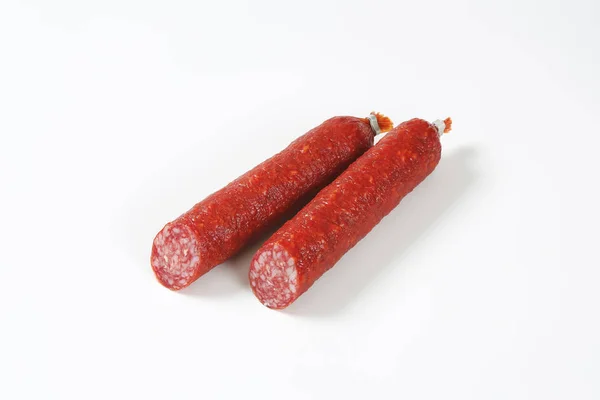 Smoked sausage salami — Stock Photo, Image
