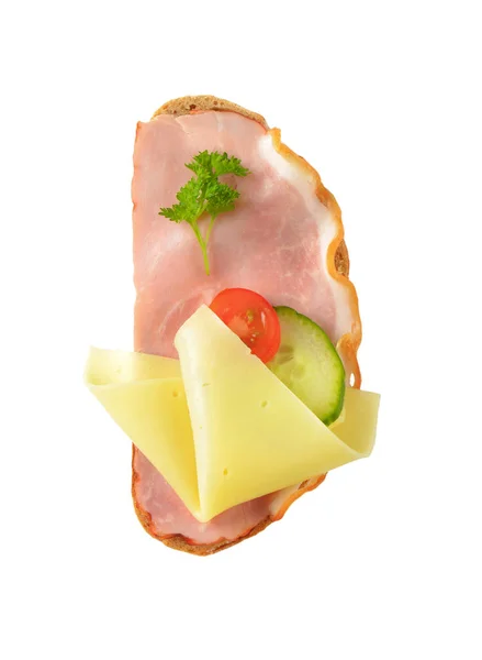 Sandwich de cara abierta —  Fotos de Stock