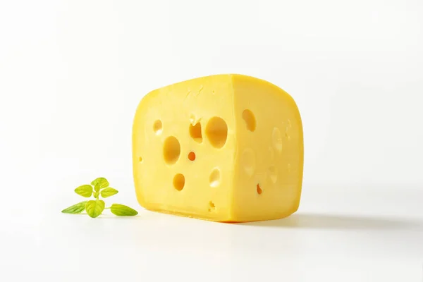 Wedge of Swiss cheese — Stock Photo, Image