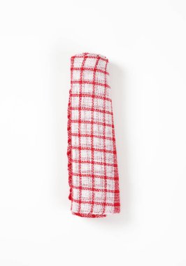 Kırmızı ve beyaz kurulama bezi