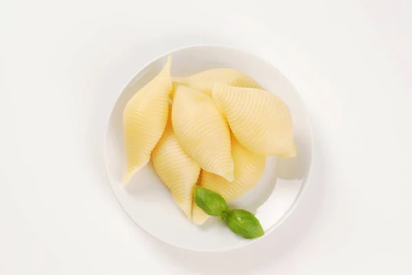 파스타 껍질의 접시 — 스톡 사진