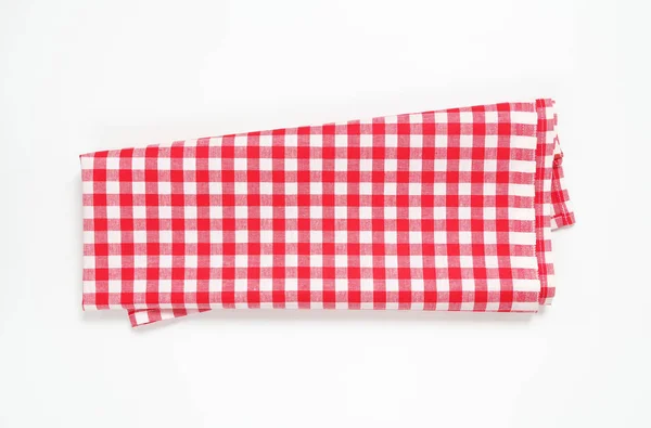 Червоно-білий чайний рушник — стокове фото