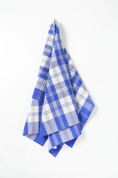 Голубое и белое полотенце — стоковое фото