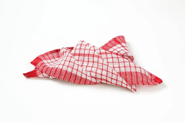 Red and white dish towel — Stock Photo, Image