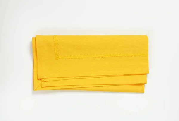 黄色い布ランチョン マット — ストック写真