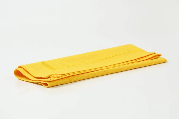 黄色い布ランチョン マット — ストック写真