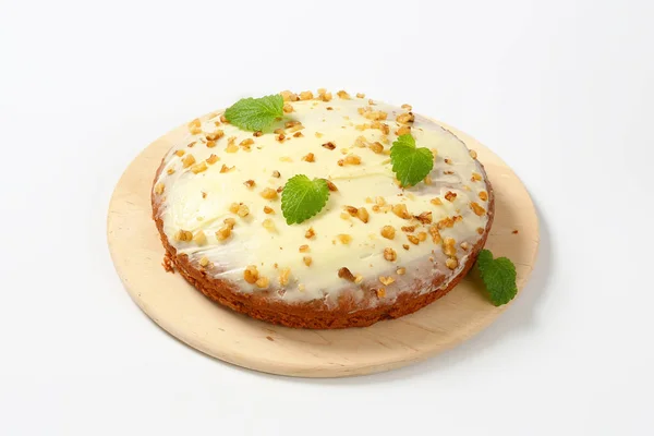 Tort de morcov cu cremă de brânză înghețată — Fotografie, imagine de stoc