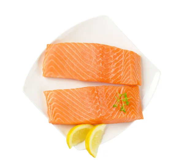 Dos filetes de salmón fresco —  Fotos de Stock