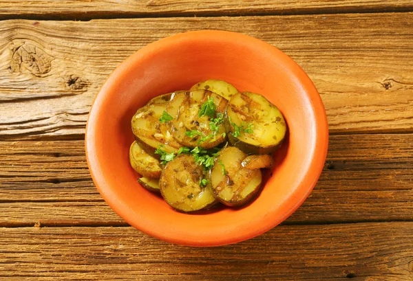 Bowl of grilled zucchini — Stock Photo, Image