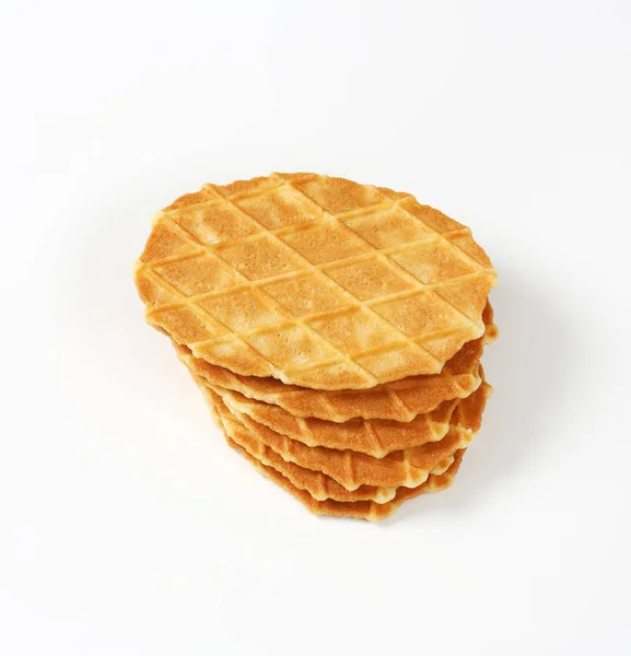 Butter waffle cookies — Stock Photo, Image