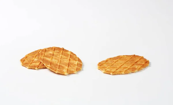 Biscoitos waffle manteiga — Fotografia de Stock