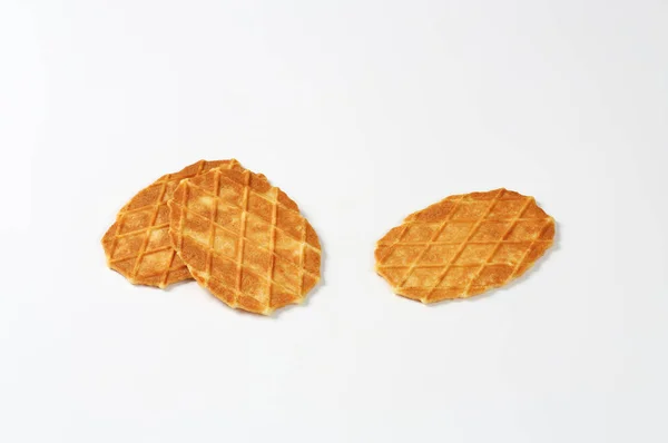 Biscoitos waffle manteiga — Fotografia de Stock