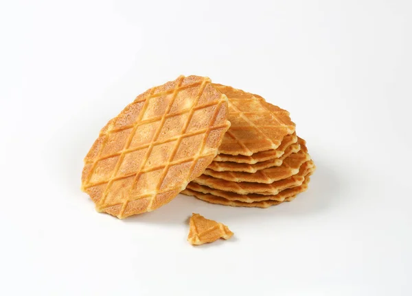 Biscotti di waffle al burro — Foto Stock