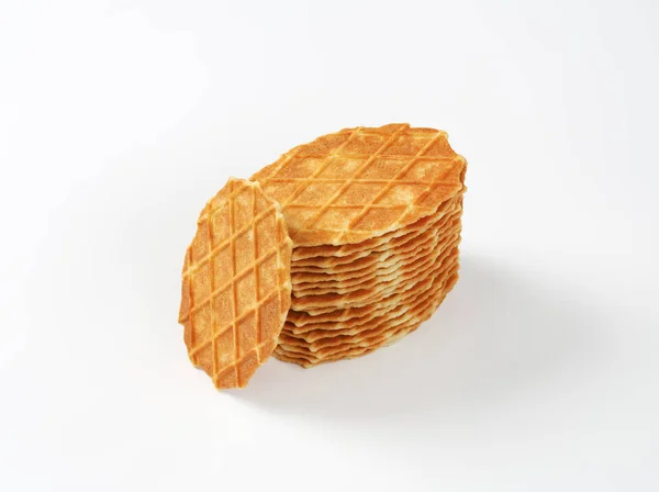 Biscoitos waffle manteiga — Fotografia de Stock