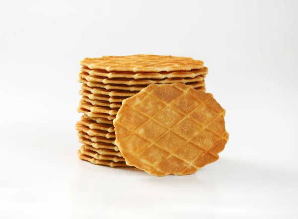 Biscotti di waffle al burro — Foto Stock