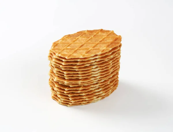 Biscoitos waffle manteiga — Fotografia de Stock